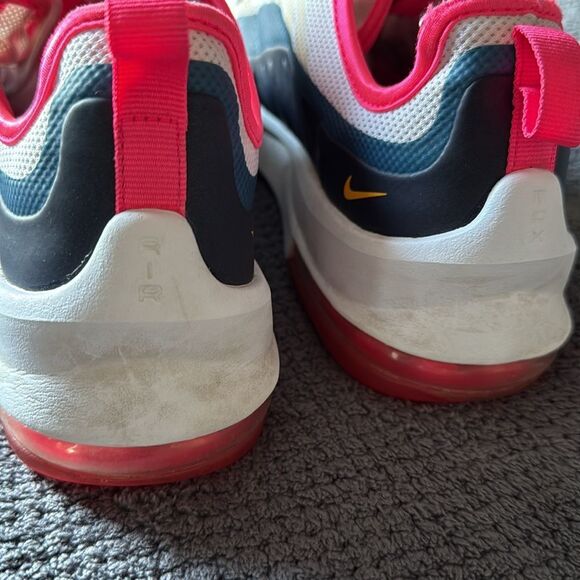 Nike Air Max Axis White Navy Pink Yellow Sneakers Size‎ 9.5 Mesh Running Shoes - Picture 7 of 9